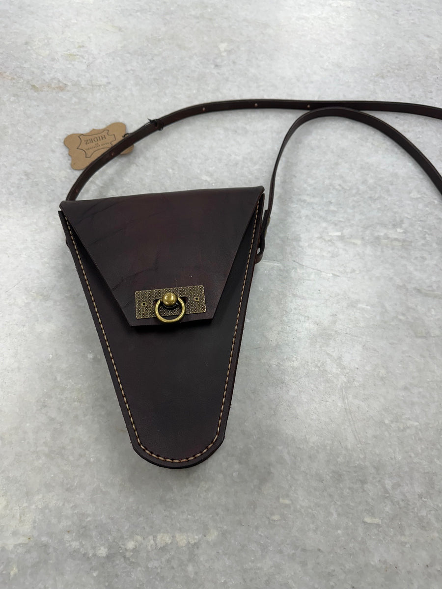 Cuffin Leather Handbag - Brown