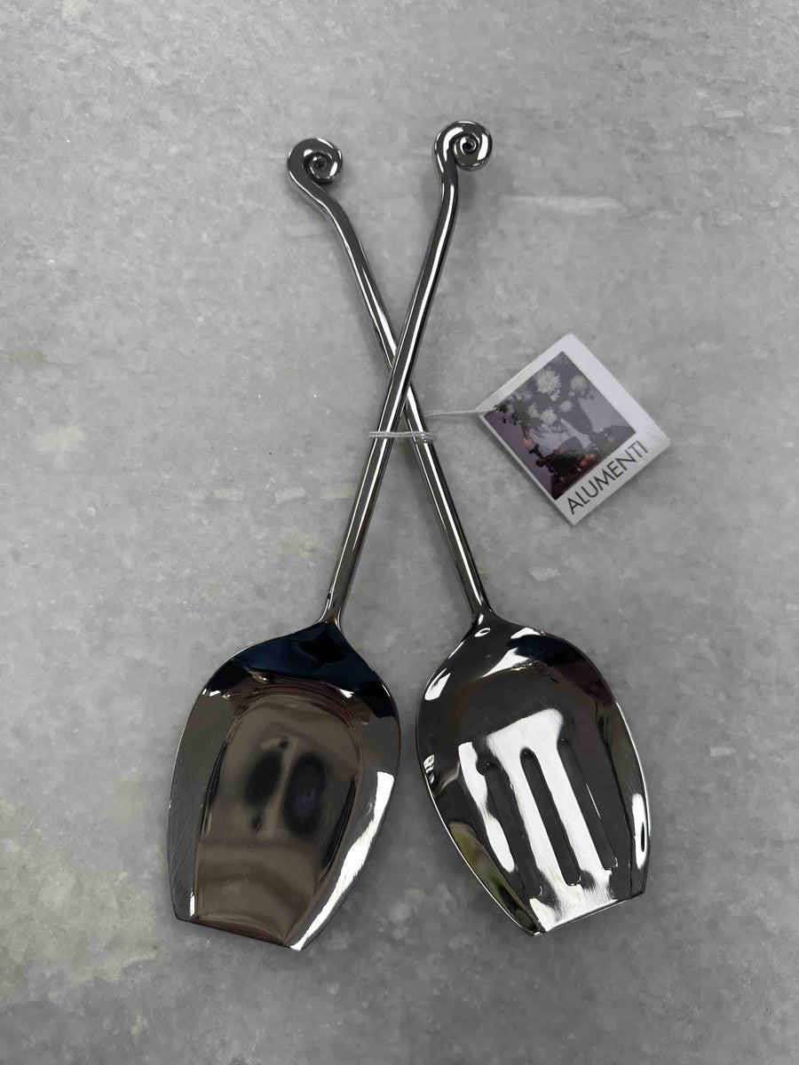 Salad Servers with Spiral - Set of 2