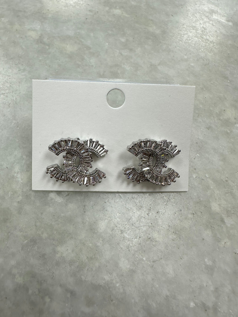 CC Earrings - Silver