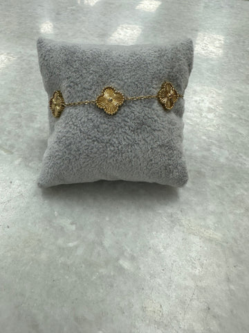 Vintage 5 Cross Bracelet - Gold