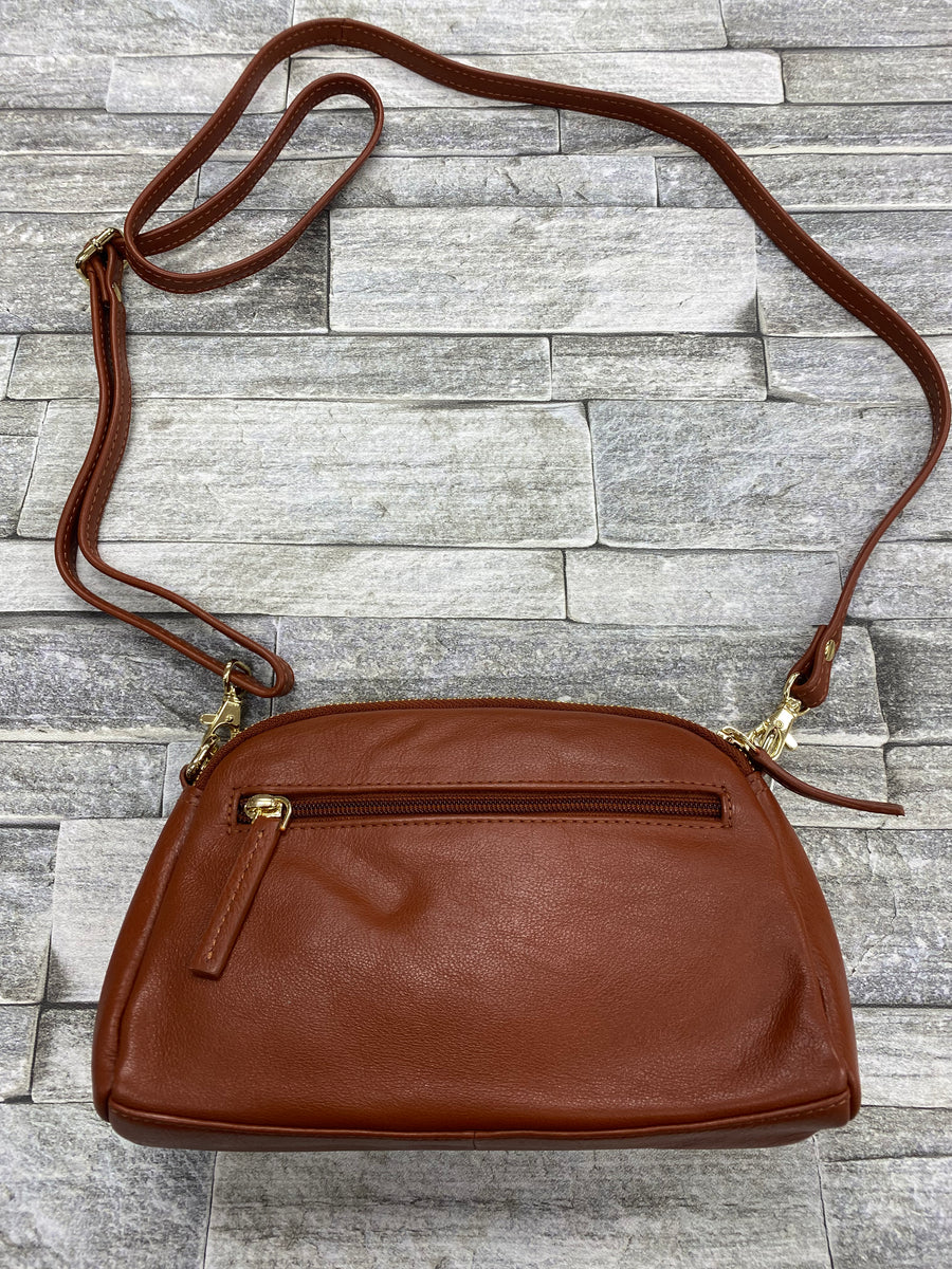 Handbag Oval Top Twin - Caramel