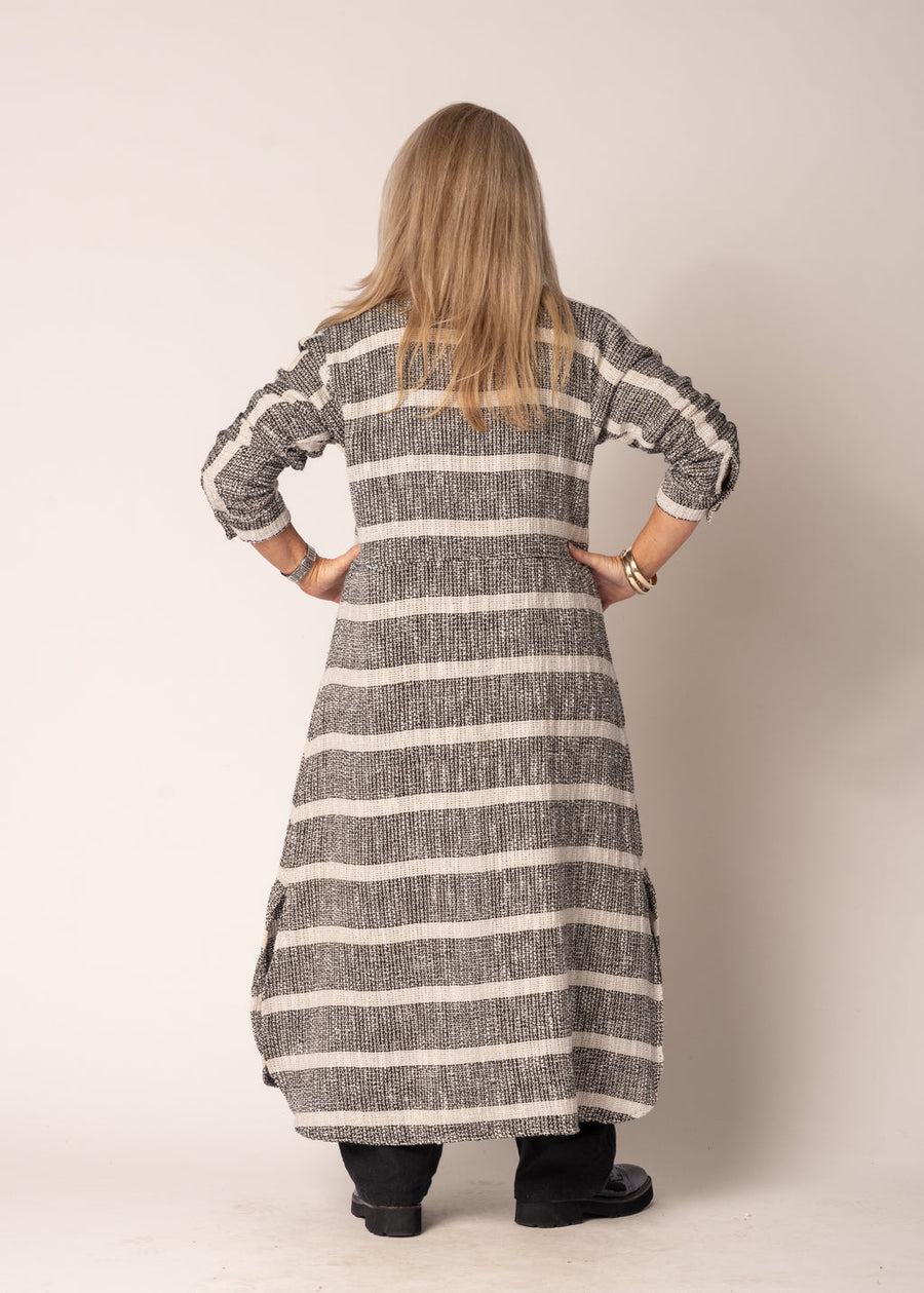 Kinsley Linen Jacket in Onyx