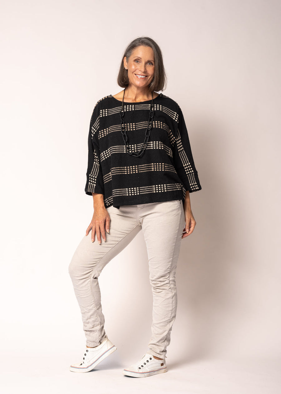 Malibu Cotton Top in Onyx