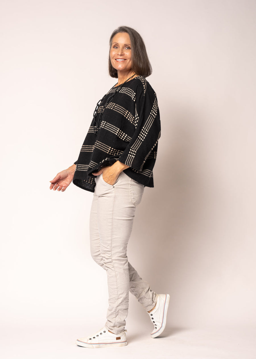 Malibu Cotton Top in Onyx