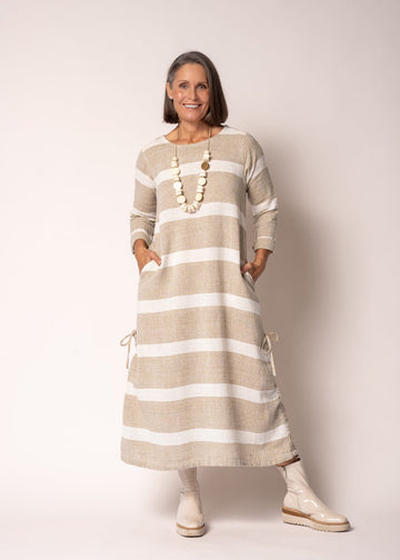 Marvel Cotton Dress in Cream