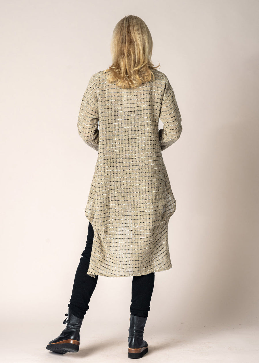 Norah Linen Top in Latte
