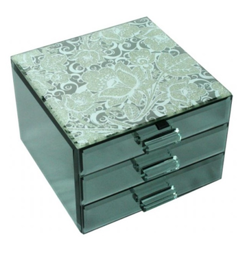 Glam Glitzi Jewellery Box with 2 Drawers