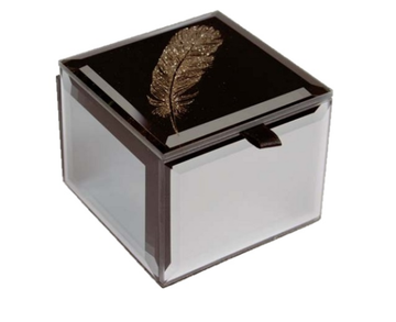 Bling Mini Trinket Box - Feather
