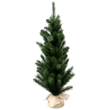 Flocked Green Tree - Small