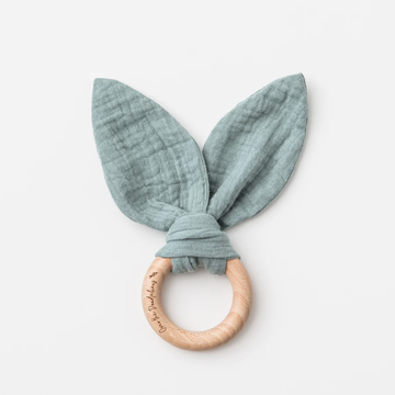 Organic Bunny Ears Teether - Sage