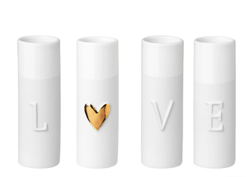Mini Love Vase - Set of 4
