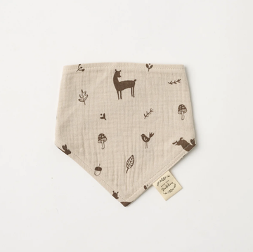 Organic Muslin Bib - Woodlands