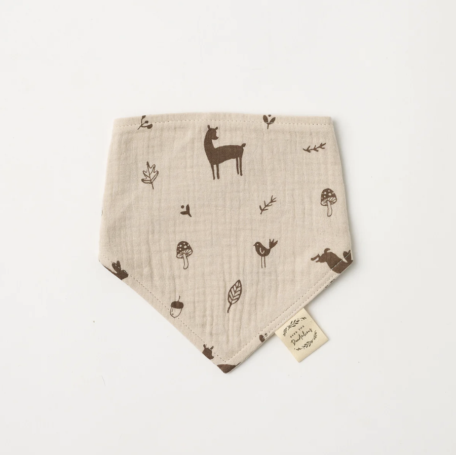 Organic Muslin Bib - Woodlands