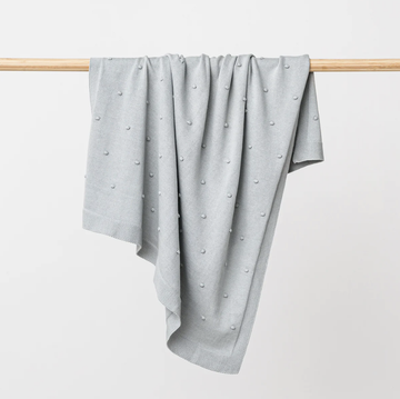 Organic Billie Blanket in Sea