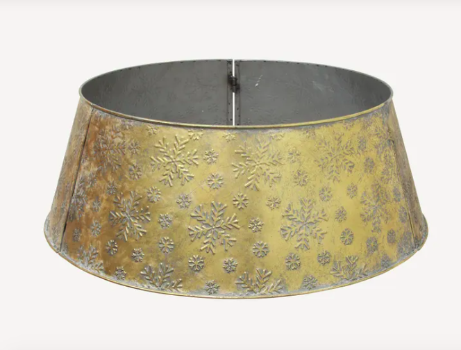Snowflake Gold Tree Skirt Large