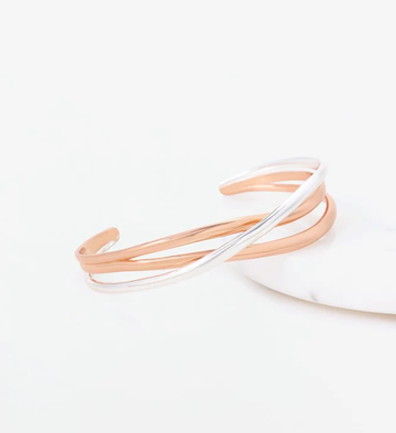 Cara Bracelet - Silver/Rose