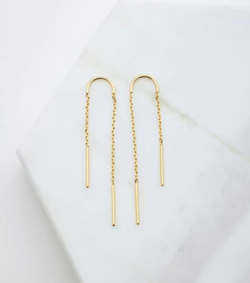 Ivy Thread Earring - Gold