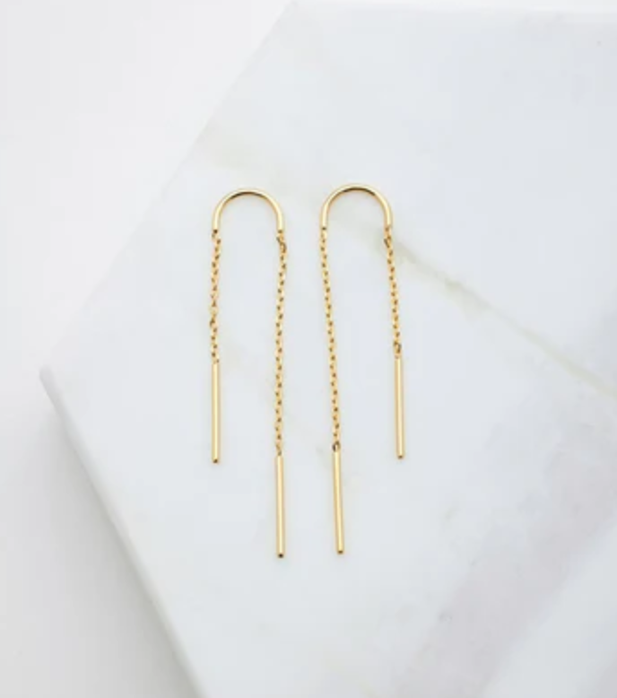 Ivy Thread Earring - Gold