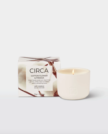Cotton Flower & Freesia Candle - 70g