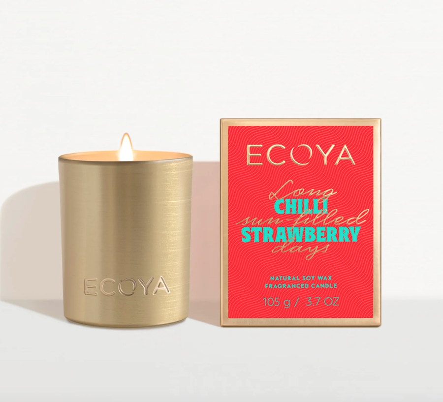 Chilli Strawberry Mini Goldie Candle Holiday Collection