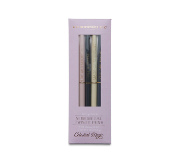 Slim Metal Twisty Pens - Celestial Magic