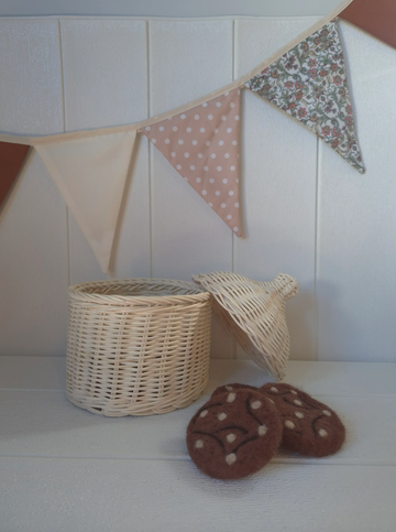 Rattan Cookie Jar