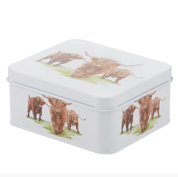 Highland Herd Biscuit Tin