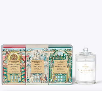 Glasshouse Fragrances Christmas Trio Candles