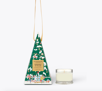 Glasshouse Fragrances Christmas Bauble Candle - Midnight In Milan