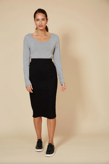 Studio Jersey Skirt - Ebony