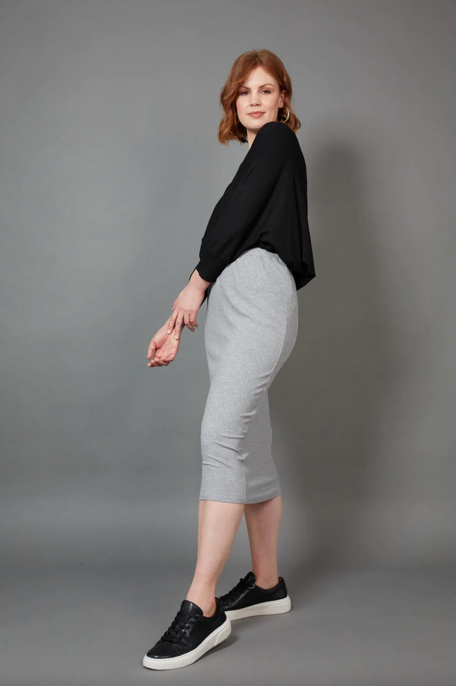 Studio Jersey Skirt - Gray