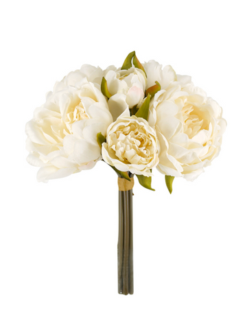 Vintage Peony Bouquet - Cream