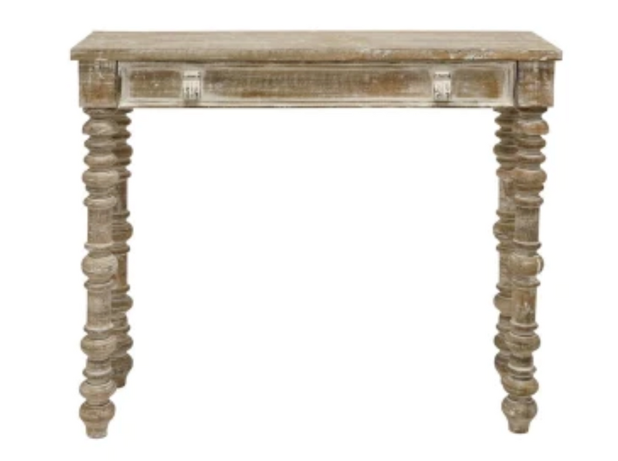 Santana Wooden Console Table - White Wash