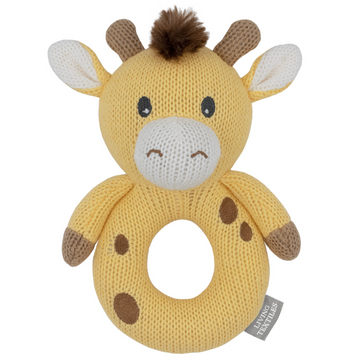 Whimsical Knit Rattle - Noah Giraffe