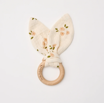 Organic Bunny Ears Teether - Daisy