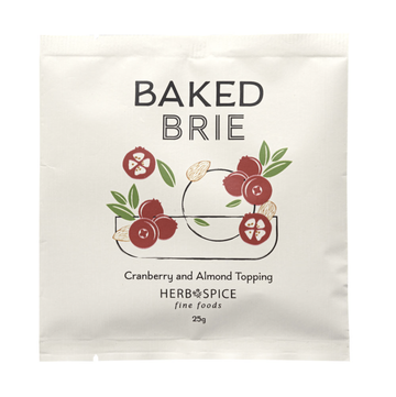 Baked Brie Cranberry and Almond Topping
