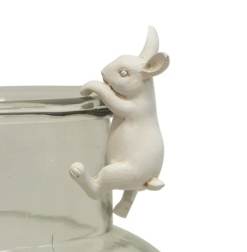 Hanging Bunny Decor -White