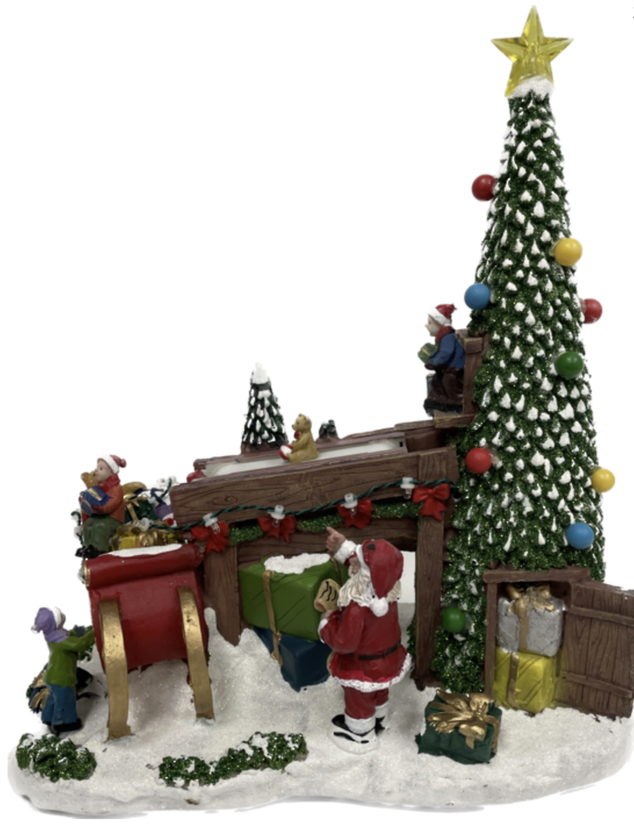 Battery LED Movement - Sleigh & Tree