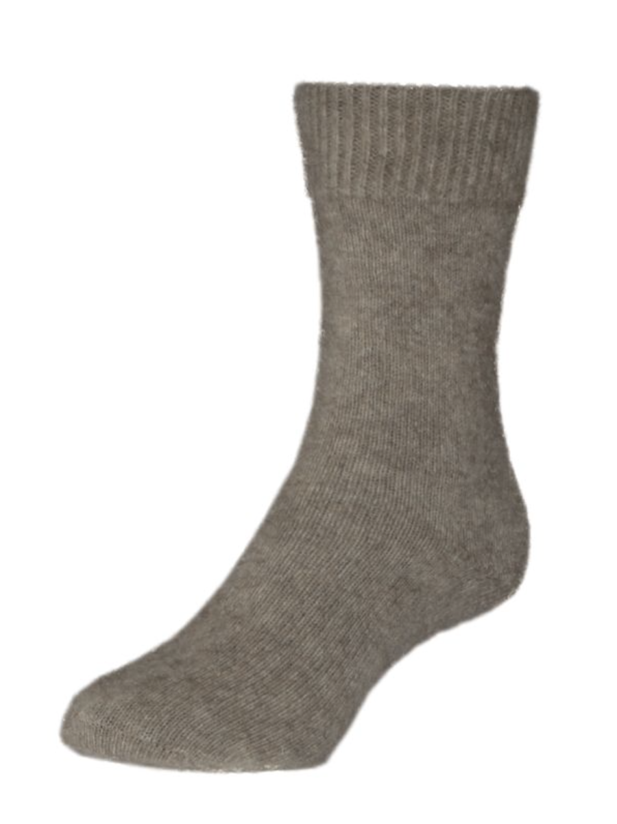 Possum Merino Dress Socks - Natural