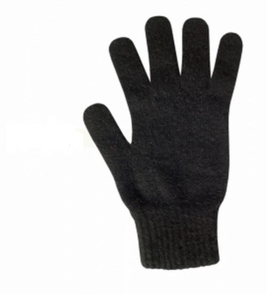 Possum Merino Full Finger Gloves - Black