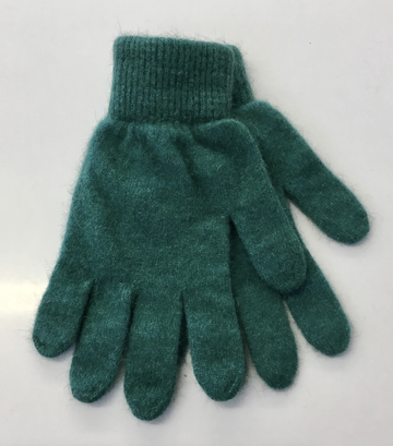 Possum Merino Full Finger Gloves - Sea Green