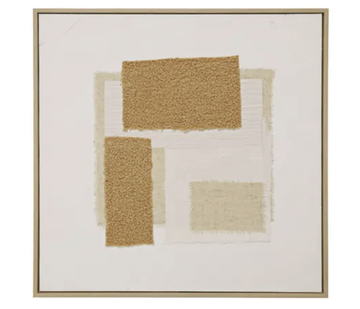 Nabia B Textile Art - Natural Frame