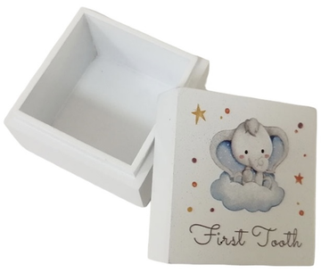 Baby Blue First Tooth Trinket Box