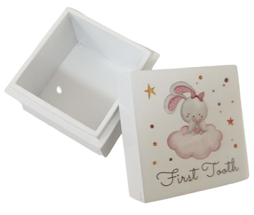 Baby Pink First Tooth Trinket Box