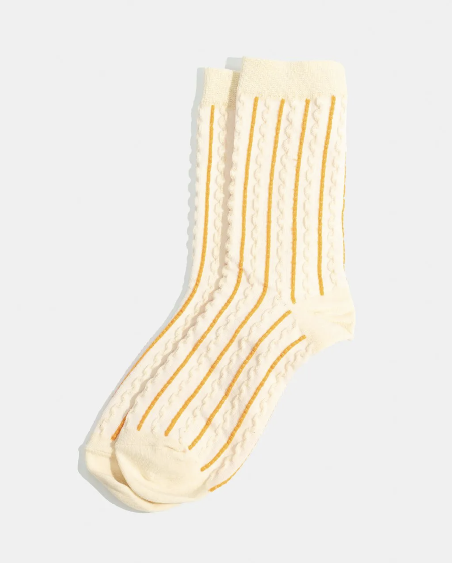 Thea Socks Cream Orange