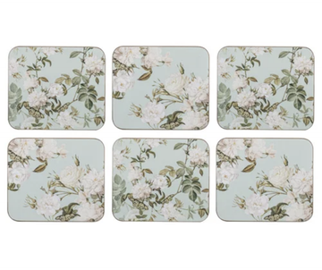 Elegant Rose Mint 6pk Coaster