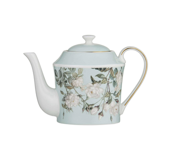 Elegant Rose Mint Teapot