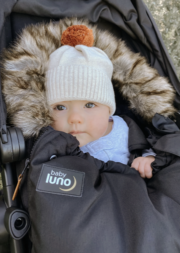 Nordic Footmuff Pram Liner - Classic Black