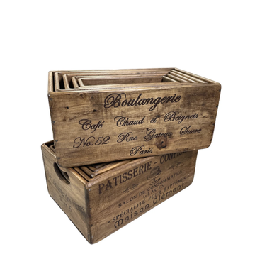 Box With Hole Handles - Small