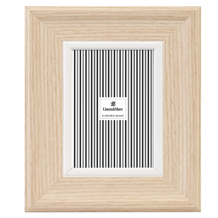 Natural/White Photo Frame - 8 x 10